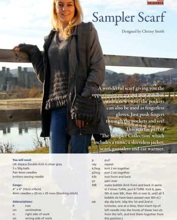 Sampler Scarf Knitting Pattern