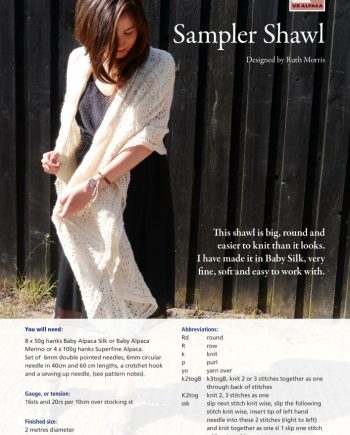 Sampler Shawl Knitting Pattern