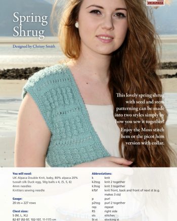 Spring Shrug Knitting Pattern